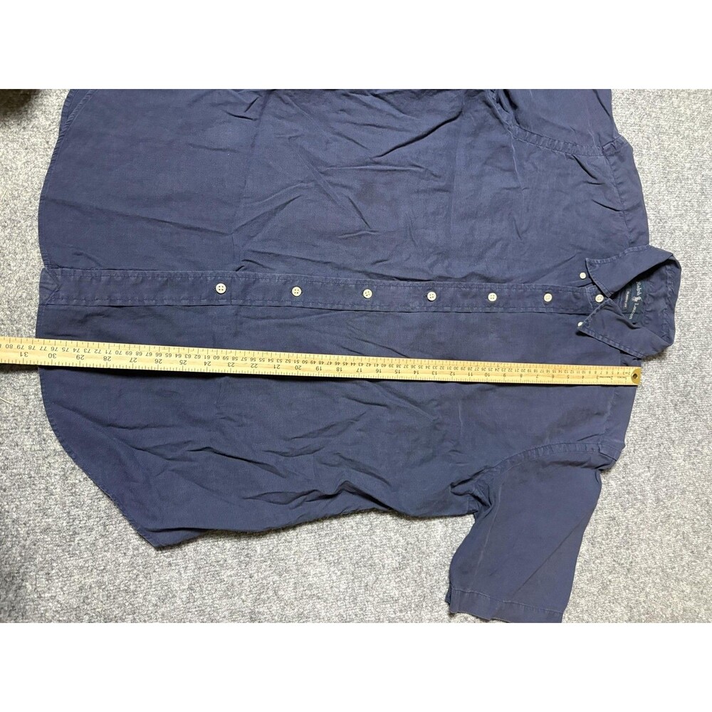Ralph Lauren Shirt Mens L Blue Short Sleeve Classic Fit Button-Down Logo Casual - Picture 5 of 6